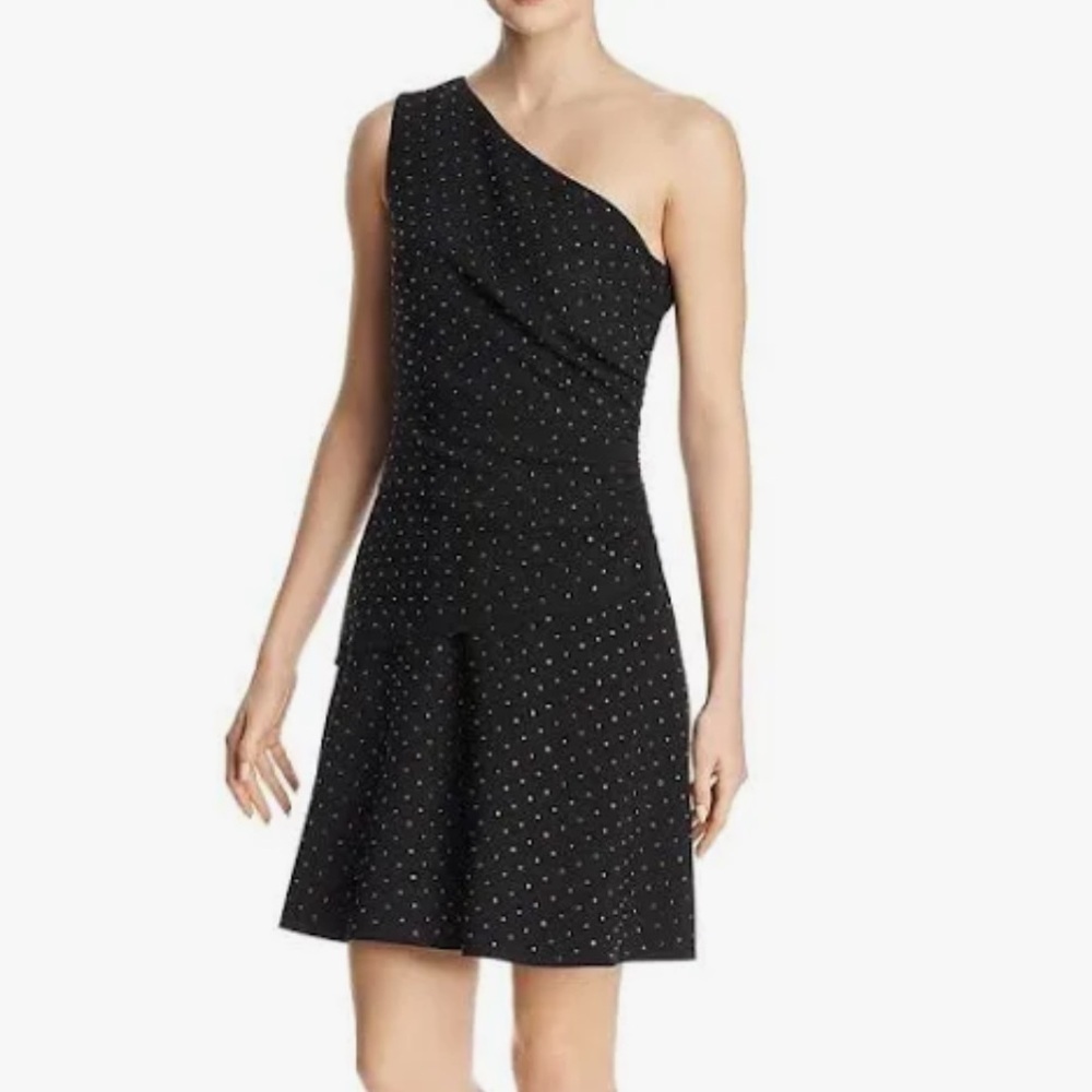 Kobi Halperin Willow Studded One Shoulder Dress